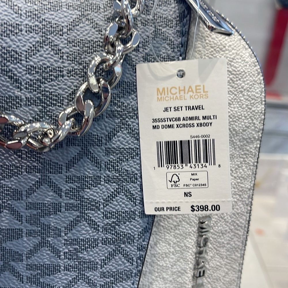 Michael Kors Jet Set Travel Md Signature Logo Color Block Dome Crossbody
ADMIRAL - Picture 8 of 16